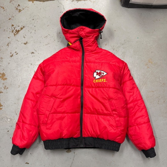 NEW Pro Player Vintage Kansas City Chiefs Reversible Jacket Large NWT Puffer Red - Picture 2 of 12